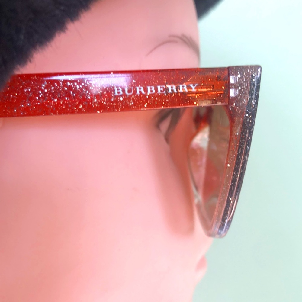 Burberry Orange and Silver Glitter Sunglasses - Picture 4 of 9
